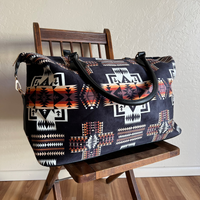 Black Aztec Weekender Bag