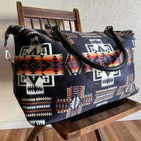 Black Aztec Weekender Bag