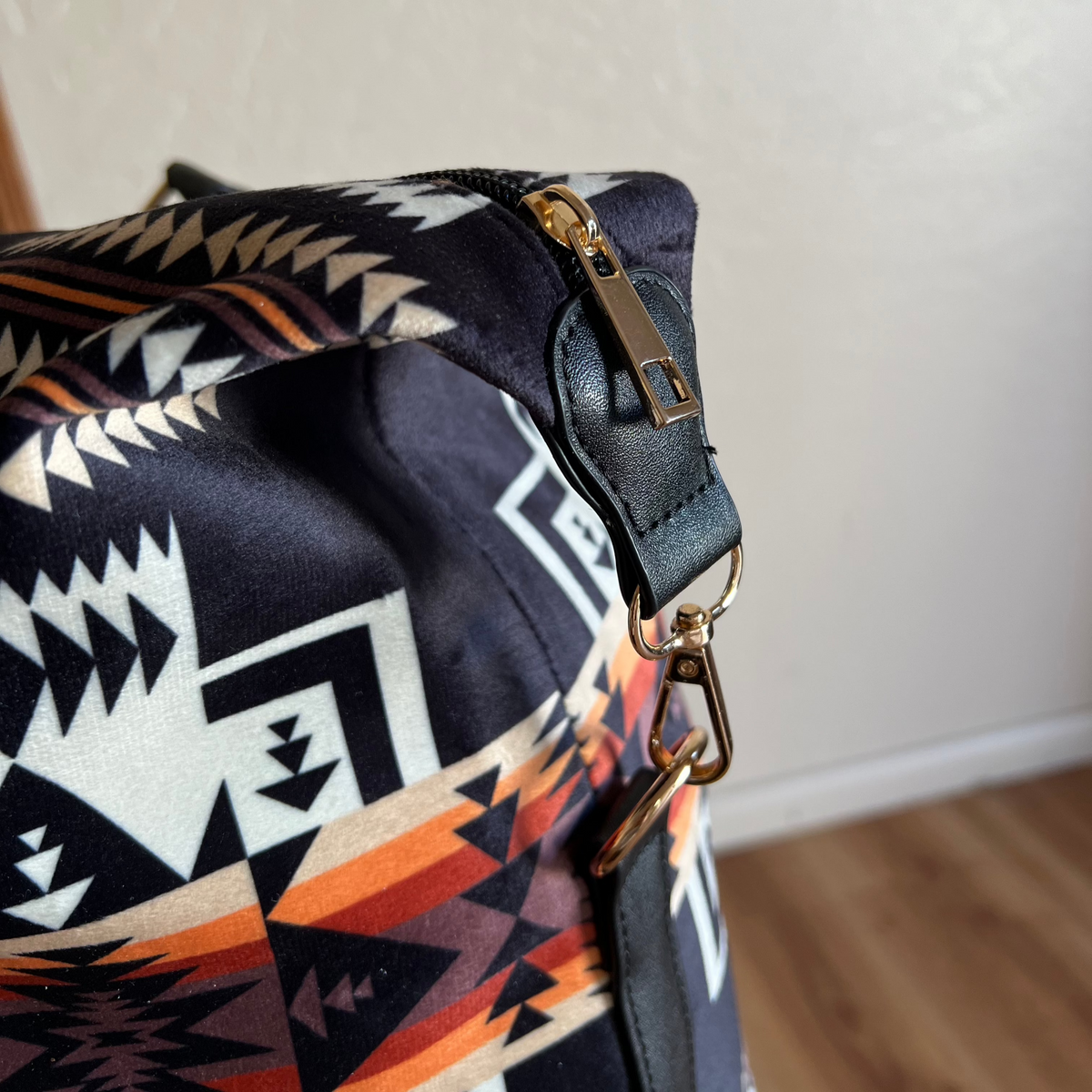 Black Aztec Weekender Bag