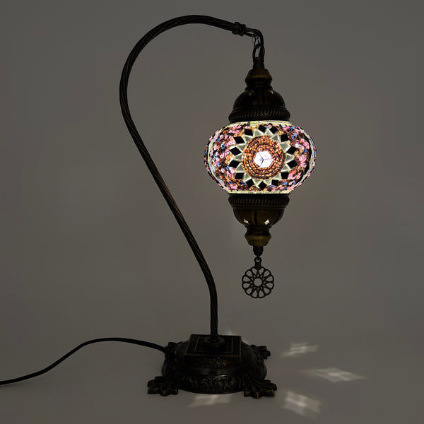 Handmade Half a Heart Turkish Lamps - Purple