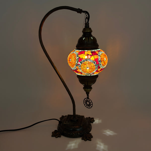 Handmade Half a Heart Turkish Lamps - Orange