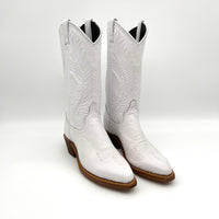 Women's White Cowboy Boots- Size 7