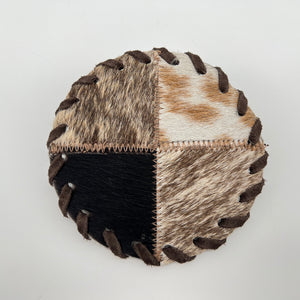 Cowhide Quarter Coasters