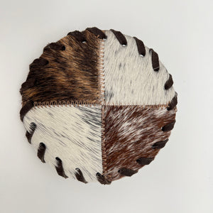 Cowhide Quarter Coasters