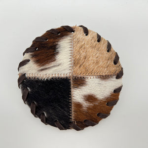 Cowhide Quarter Coasters