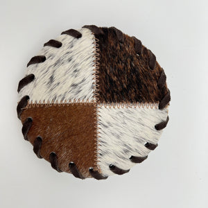 Cowhide Quarter Coasters