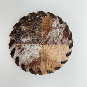 Cowhide Quarter Coasters