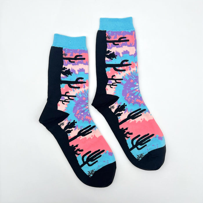 Women's Tie Dye Cactus Socks