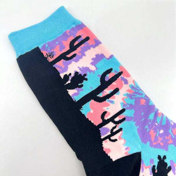 Women's Tie Dye Cactus Socks