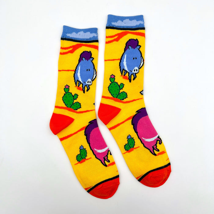 Colorful Javelina Socks