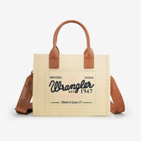 Wrangler Canvas Crossbody Purse - Tan