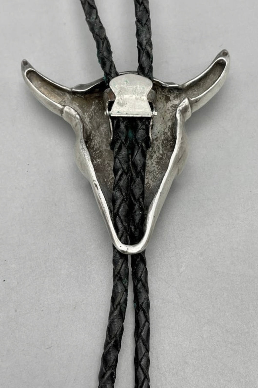Buffalo Skull Turquoise and Sterling Silver Bolo Tie – Drawnwest