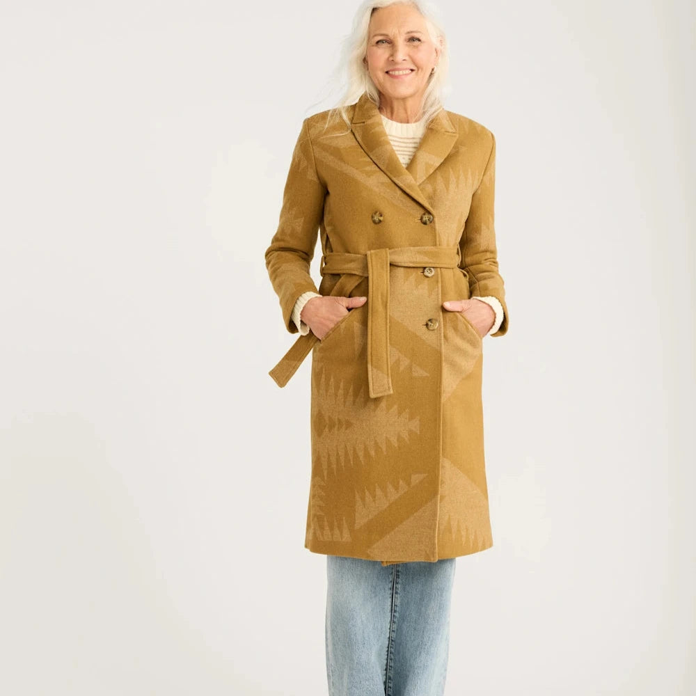Women's Pendleton Mirror Lake Wool Trench Coat – Drawnwest