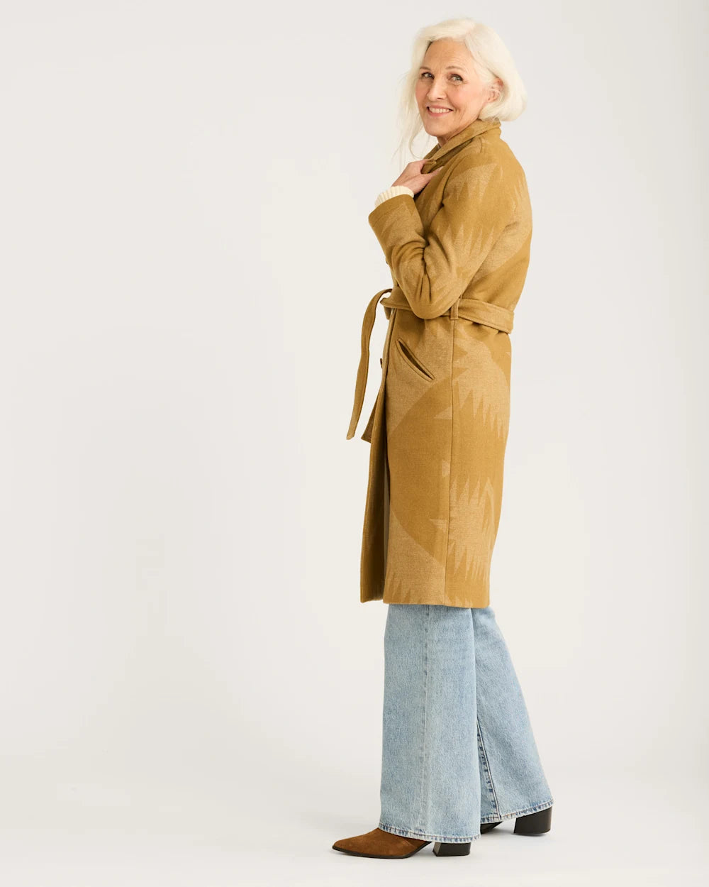 WOMEN'S PENDLETON MIRROR LAKE WOOL TRENCH COAT