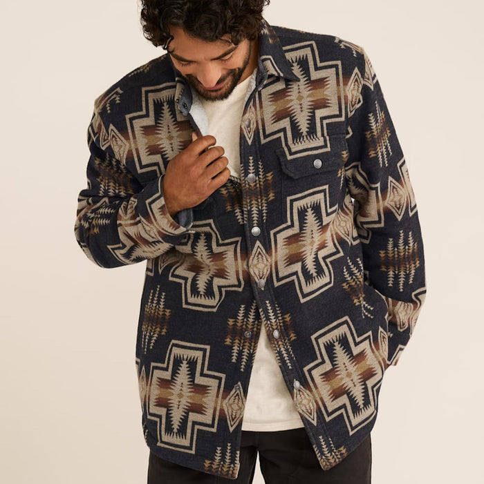 Men’s Pendleton Harding Doublesoft Sherpa-Lined Shirt Jacket