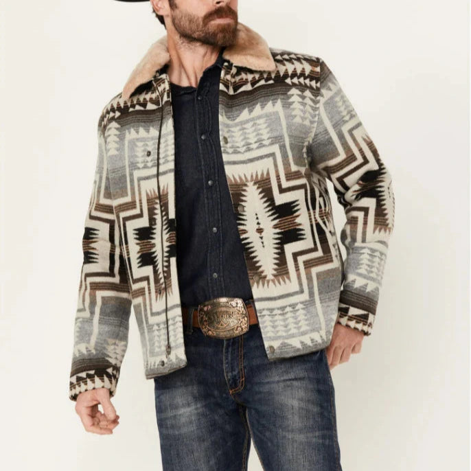 PENDLETON SILVERTON MULTICOLOR SNAP SHORT COAT