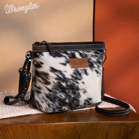 Wrangler Genuine Hair-On Cowhide Crossbody - Black