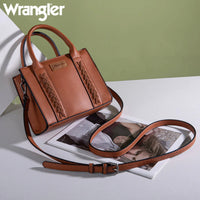 Wrangler Whipstitch Mini Tote/Crossbody - Brown