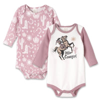 Baby Girl's Little Cowgirl Set of 2 Bodysuits