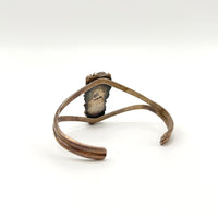 Turquoise and Sterling Silver Feathers Cuff Bracelet