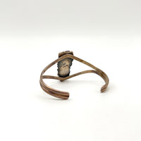 Turquoise and Sterling Silver Feathers Cuff Bracelet