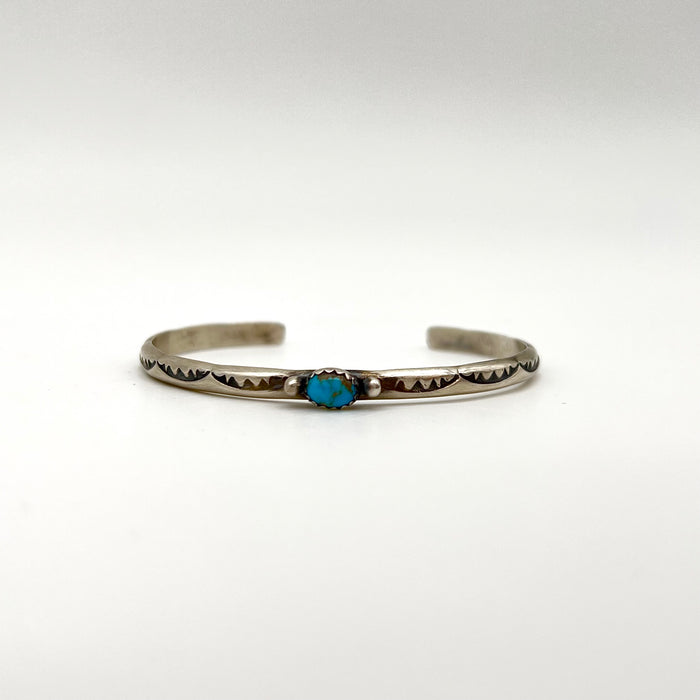 Handcrafted Turquoise and Sterling Silver Bracelet