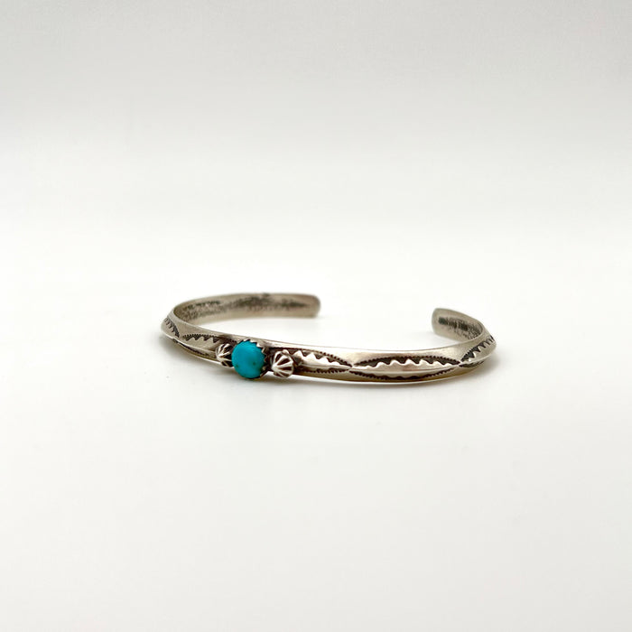 Handcrafted Turquoise and Sterling Silver Bracelet
