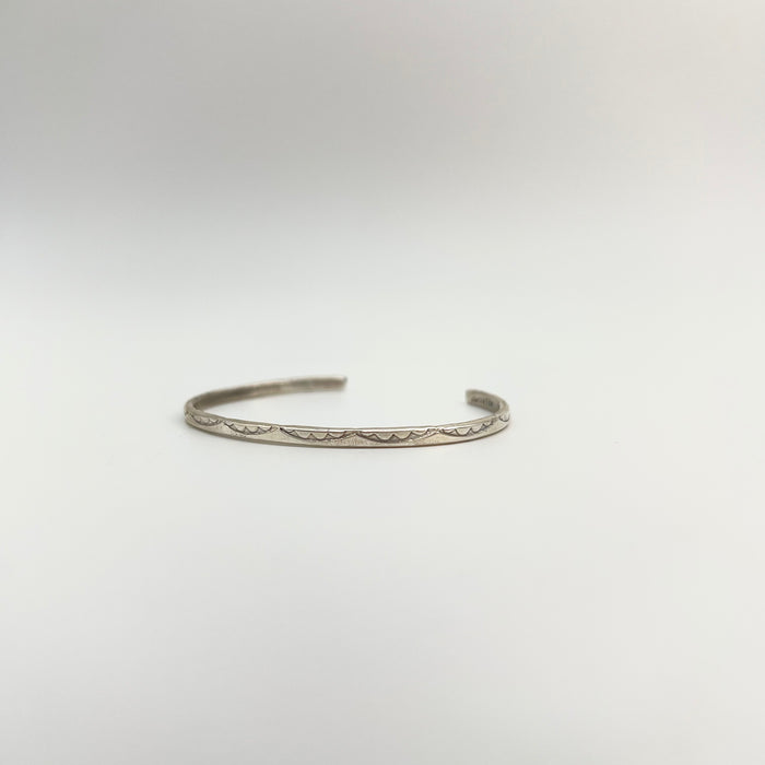 Patterned Sterling Silver Bracelet