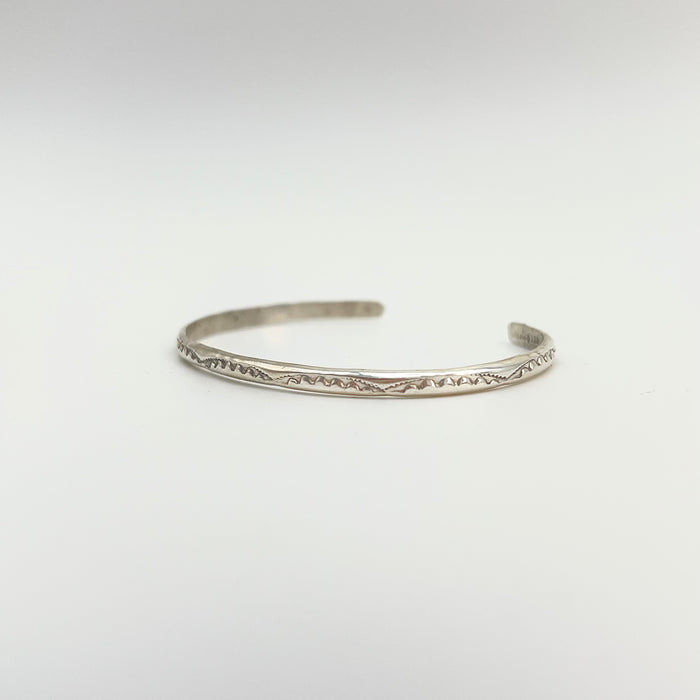 Patterned Sterling Silver Bracelet