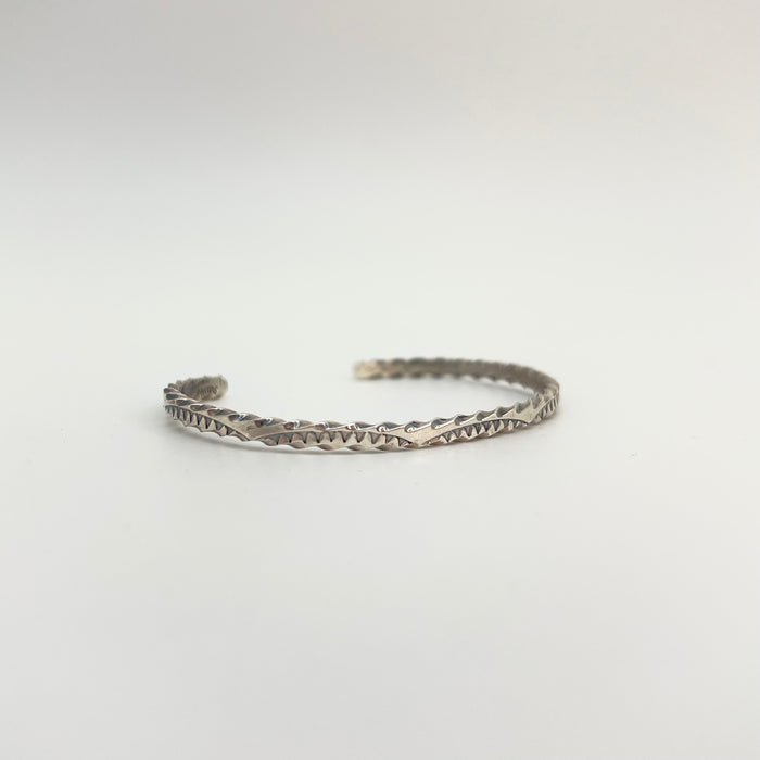 Patterned Sterling Silver Bracelet