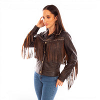 Women's Scully Leather Fringe Jacket