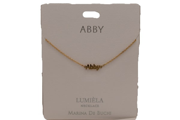 Abby Name Necklace