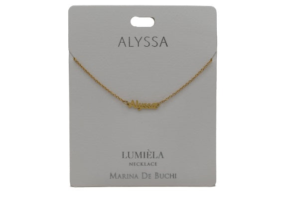 Alyssa Name Necklace