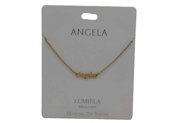 Angela Name Necklace