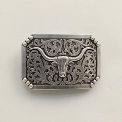 Men's Smooth Edge Longhorn Buckle