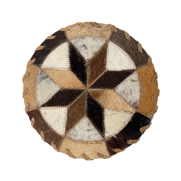 Cowhide 8" Placemats- 8 Point Star