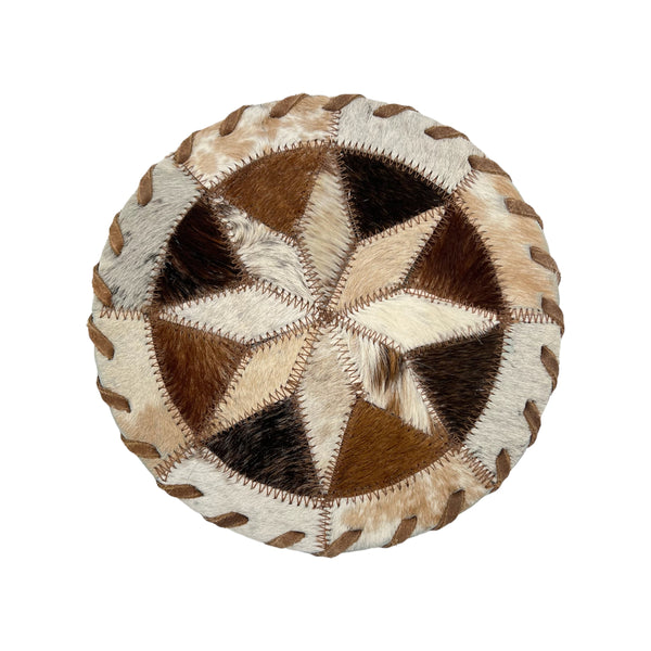 Cowhide 8" Placemats- 8 Point Star