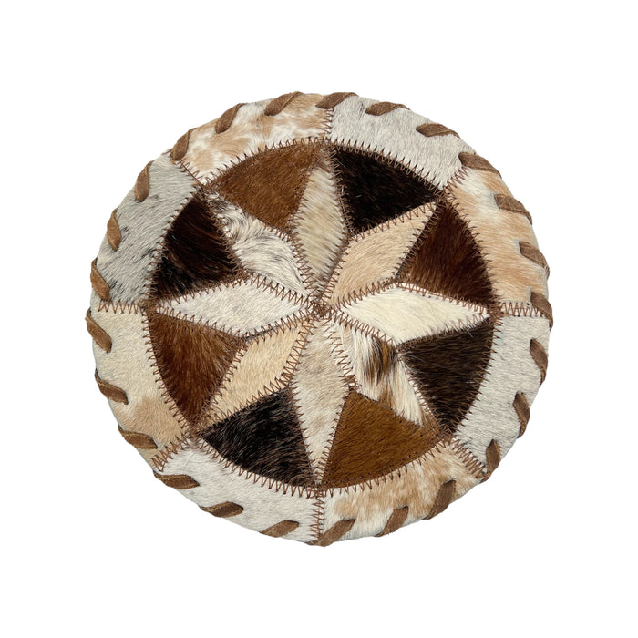 Cowhide 8" Placemats- 8 Point Star
