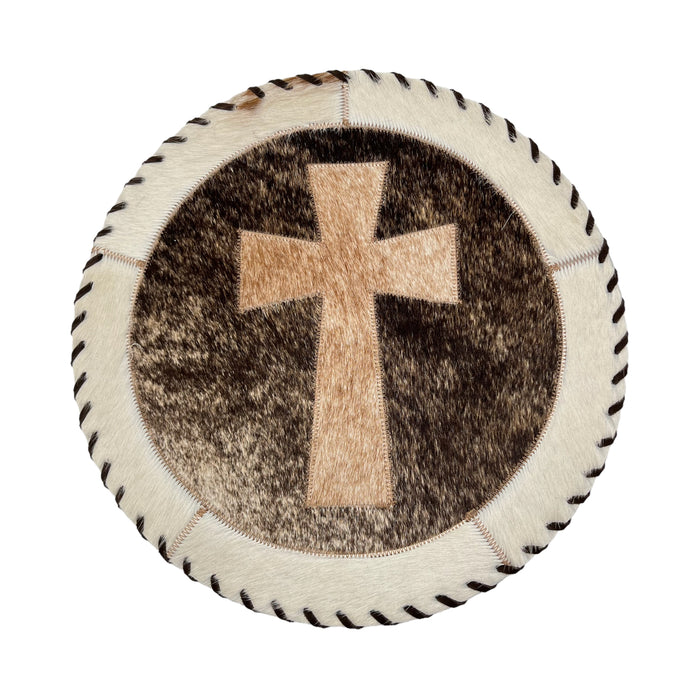 Cowhide 16" Placemats - Cross