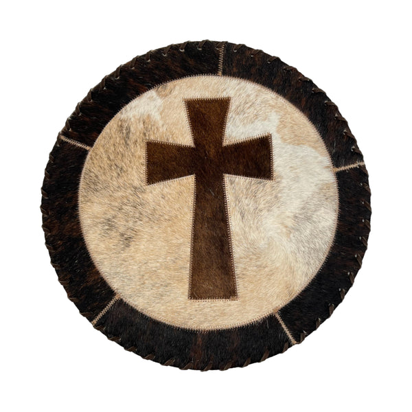 Cowhide 16" Placemats - Cross