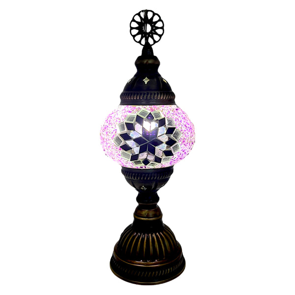 Small Handmade Turkish Lamps - Purple