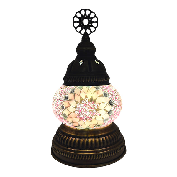 Mini Handmade Turkish Lamp - Pink