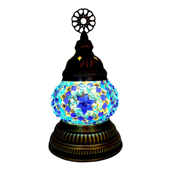 Mini Handmade Turkish Lamp - Blue