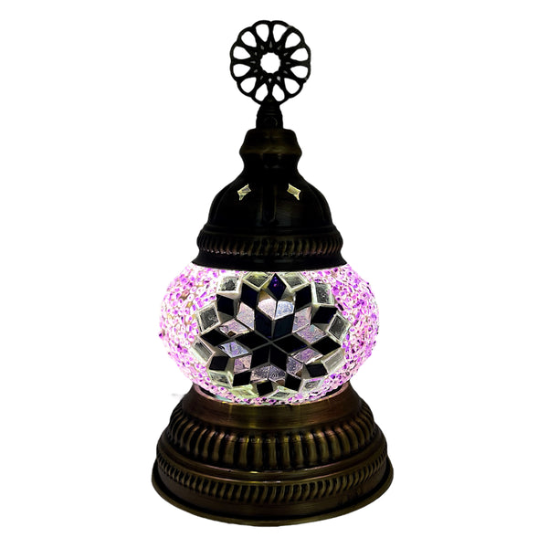 Mini Handmade Turkish Lamp - Purple