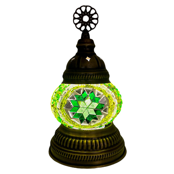 Mini Handmade Turkish Lamp - Green