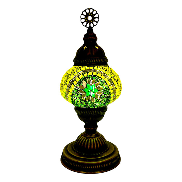 Medium Handmade Turkish Lamps - Green