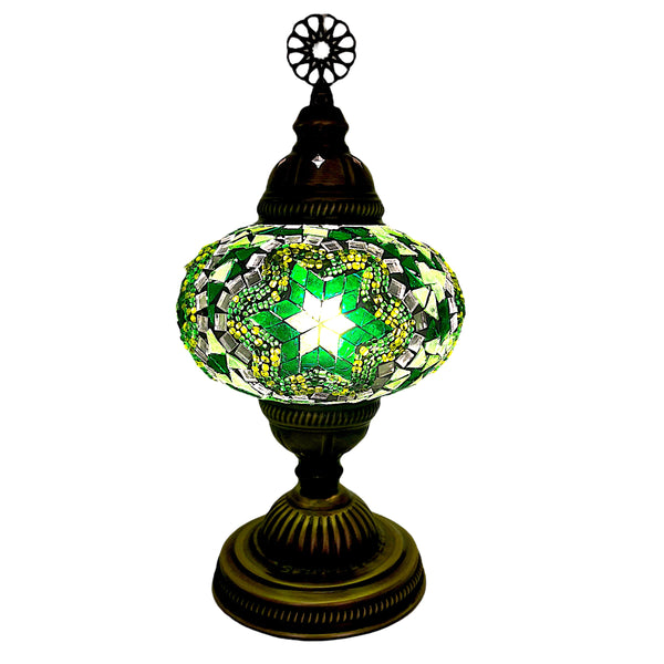 Handmade Turkish Table Lamps - Dark Green