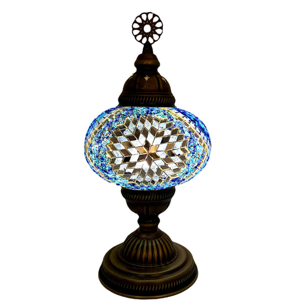 Handmade Turkish Table Lamps - Blue 2