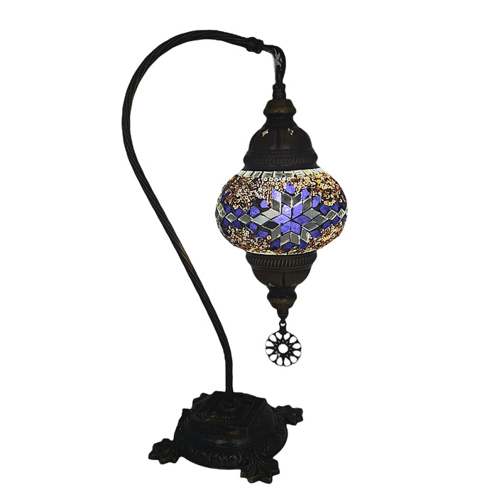 Handmade Half a Heart Turkish Lamps - Dark Purple