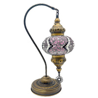 Large Handemade Half a Heart Turkish Lamps - Sultan Pink/Purple